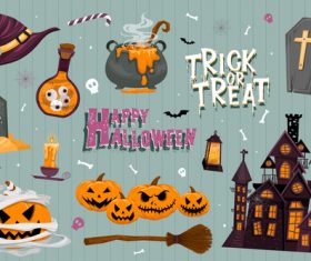 Illustration halloween element vector