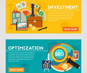 Investment flat concept vector