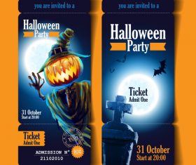 Invite you to halloween party banner vector
