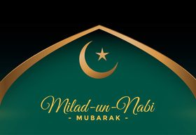 Islamic Milad un nabi vector