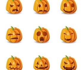 Isolated Halloween Pumpkin vector