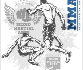 MMA Fight Poster Vector