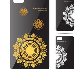 Mandala art pattern phone cases cover vector