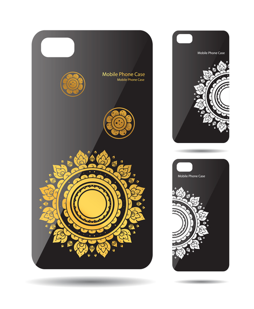 Mandala art pattern phone cases cover vector