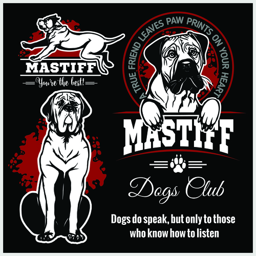 Mastiff logo vector