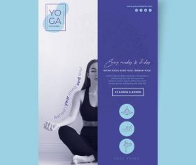 Meditation yoga poster vector