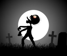 Moonlight Zombie vector