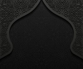 Mosque silhouette vector