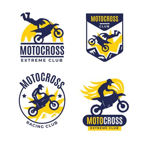 motocross logos vector