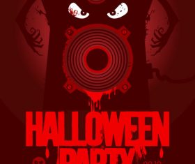 Music party halloween vector