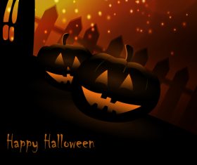 Halloween Jack O Lantern Vector set 03 free download