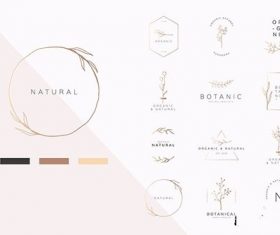 Organic product logo vector
