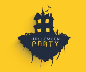 Party halloween silhouette vector
