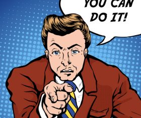 Pop art illustration you can do it vector