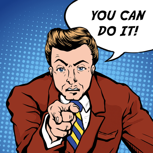 Pop art illustration you can do it vector