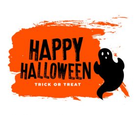 Poster happy halloween vector