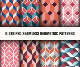 Pretty lattice geometric seamless pattern vector