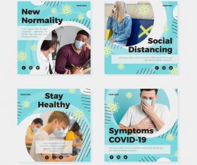 Public health flyer vector