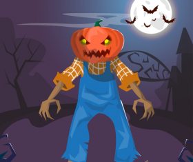 Pumpkin people vector