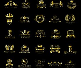 Royal golden logo vector