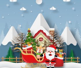Santa Claus happy laughing vector