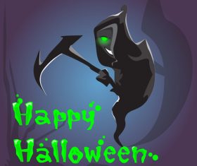 Smiling Grim Reaper Vector