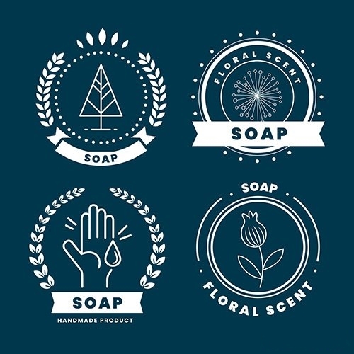 Soap Label Collection vector