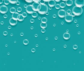 Soap bubbles floating vector