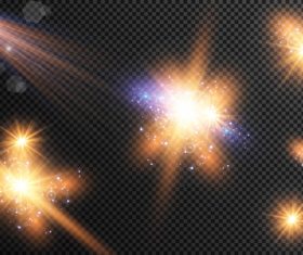 Sparkling particles of magic dust vector