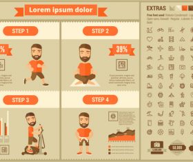 Sport infographic vector