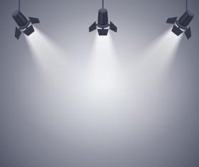 Spotlights vector background