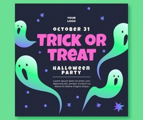 Squared Flyer Template Halloween