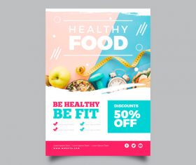 Stay healthy flyers vector