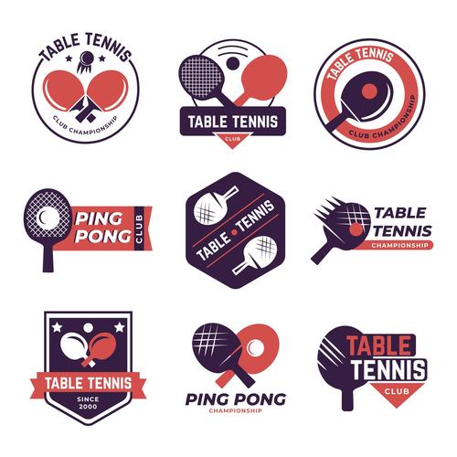 Table tennis logo vector