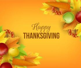 Thanksgiving Day greeting card vector