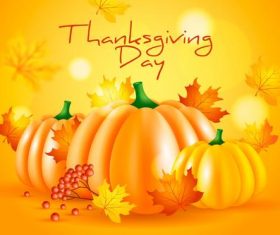 Thanksgiving greeting card vector