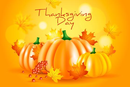 Thanksgiving greeting card vector