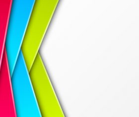 Three color cross colorful background vector