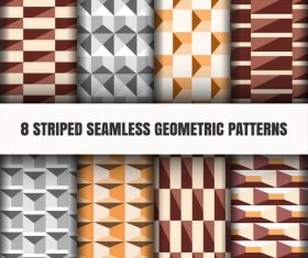 Three-color striped seamless pattern vector