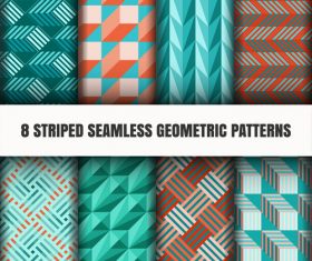 Three-dimensional seamless pattern vector
