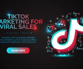 Tiktok marketing for viral sales vector