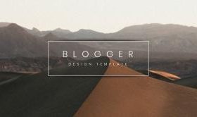 Travel blogger banner template vector