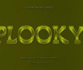 Wavey plooky text style vector