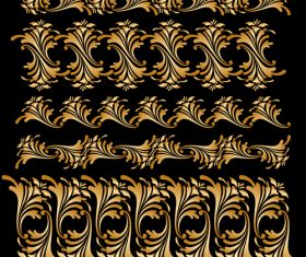 Woodworking carved flower shape decoration design vector