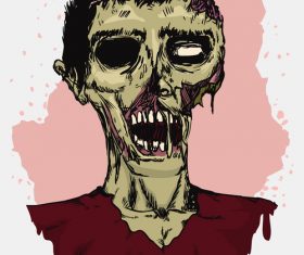 Zombie illustration vector