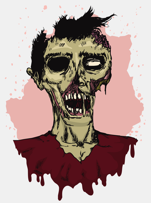 Zombie illustration vector