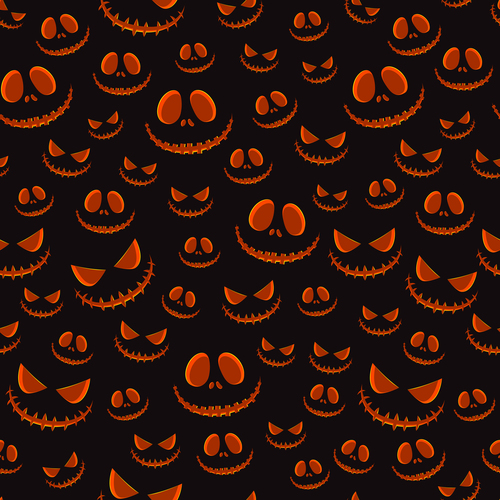 halloween pumpkin eyes black vector