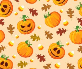 halloween pumpkin oak sweets orange vector