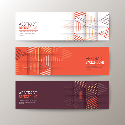 Abstract background banner vector free download
