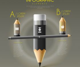 Balance education infographic options vector